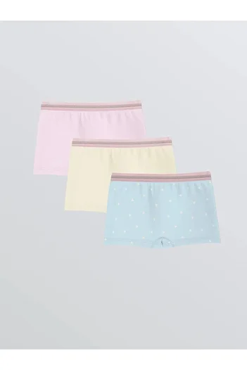 LC Waikiki LCW Kids Printed Girl Boxer 3 τεμαχίων (S5)