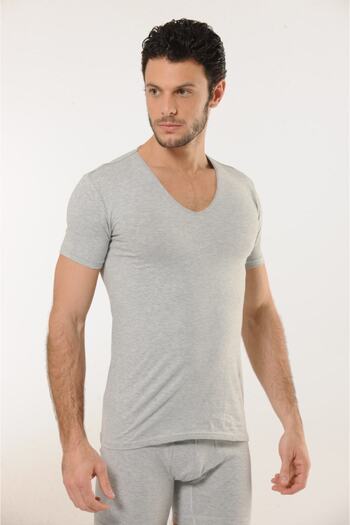 Lüx Wood Hmd 712 6-Piece Deep V-Neck Lickrally Half Sleeve Fanelle