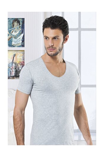 Lüx Wood Hmd 714 6-piece men's deep cyclops lycra collar half sleeve