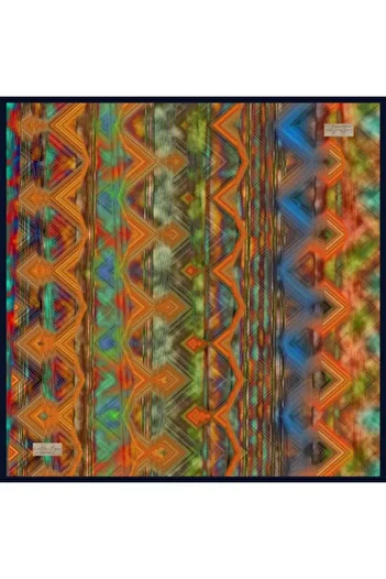 LA BOUTIQUE Fall |   Summer Series Scarf 2419 90 X 90 Orange - 01