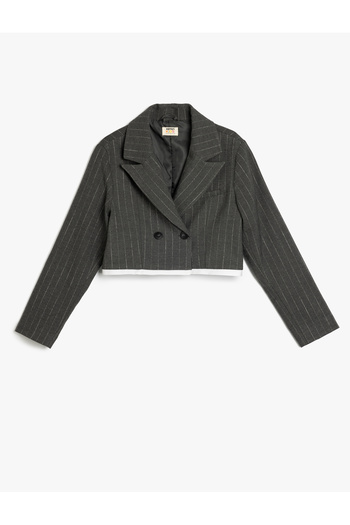 Koton grey stripe Blazer Jacket