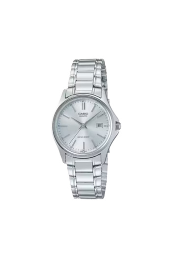 Casio ساعة كاسيو النسائية التناظرية بمينا فضي - LTP-1183A-7A
