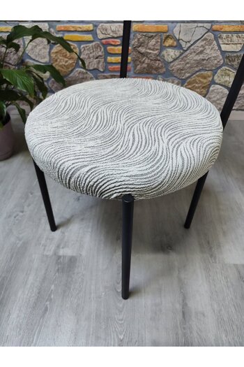 COVER TEKSTİL New Model Chair Cover Seating 50X50 Wood Shell