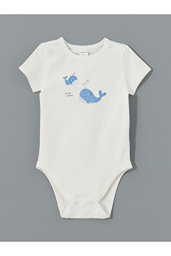 LC Waikiki Baby Boy Snapback Bodysuit and Pants 2-Piece Set (S5)