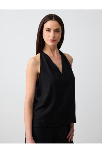Jimmy Key Woven Black Blouse