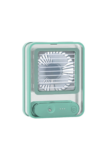 Denx Mini Fan with Mist Spray and LED Light, USB Battery Operated, Rechargeable, DX2533
