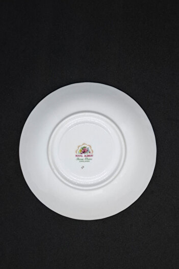 Royal Albert Happy Birthday Series Bone China England Antique Porcelain Tea Cup Saucer 14 cm