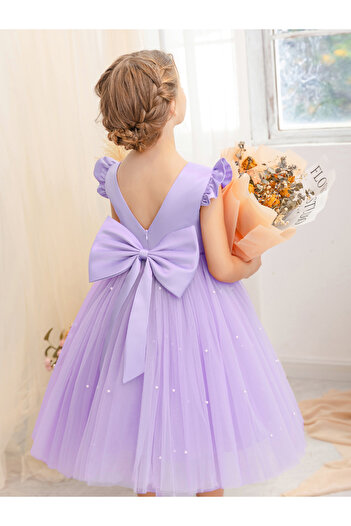 Take Two By Styli Ruffled Mesh Round Neck Fit and Flare Dress