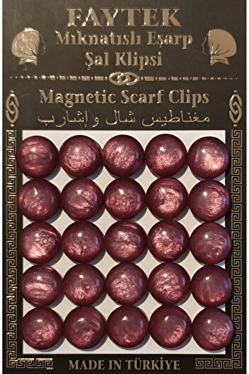 Vi Caro Set of 2 5 Pairs (10 Pieces) Scarf Shawl Turban Head Cover Magnet + 50 Pieces Bulk Needle