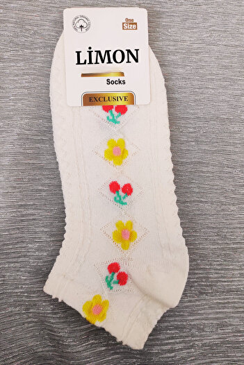 Limon Socks Дамски чорапи (4 чифта) Памучни детски чорапи с шарка, къси чорапи до глезена