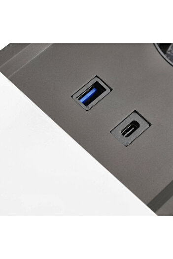 ANKRGRGTVN Built-in socket, 2 schuko sockets, USB A+C, RJ45 socket, HDMI, 1.5 m cable, magnetic cover, silver
