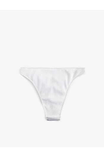 Koton Low Waist Bikini Bottom with Seashell Metal Accessories