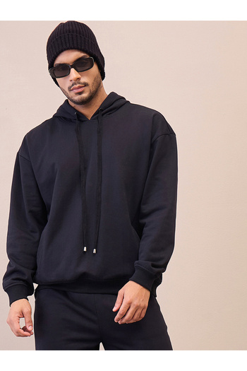 Mascln Sassafras By Styli Solid Oversized Hoodie