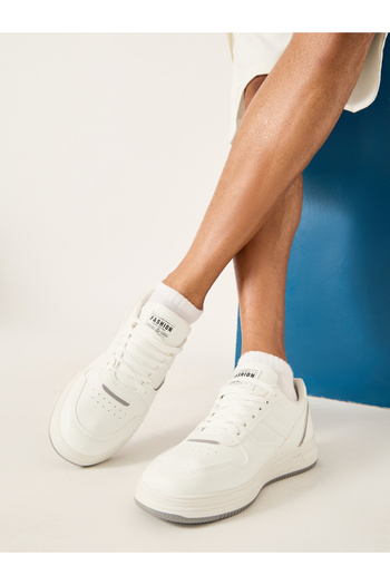 Styli Panelled Lace-Up Sneakers
