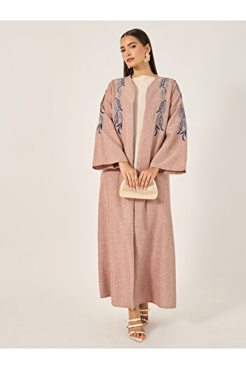 Take Two By Styli Embroidered Long Sleeves Regular Fit Shrug