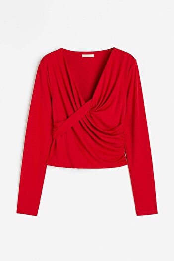 H&M Twist-detail jersey top