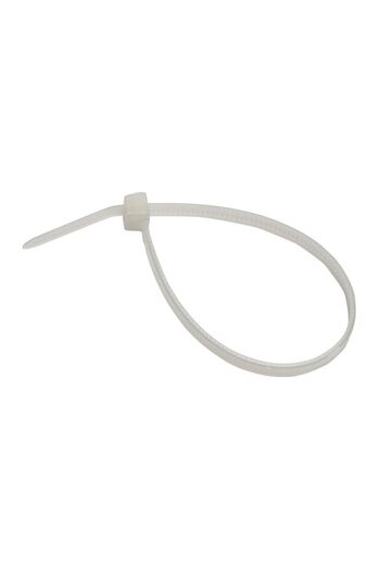 Homelux Colier Plastic Strohm 150x3.5 mm, Alb, 100 Buc