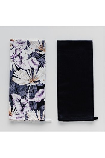 HomeVibes Set of 2 kitchen towels EXOTICS flowers 45x70 cm