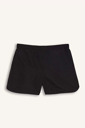 DeFacto T5639 Black -Fall in Love Regular Fit Swim Shorts