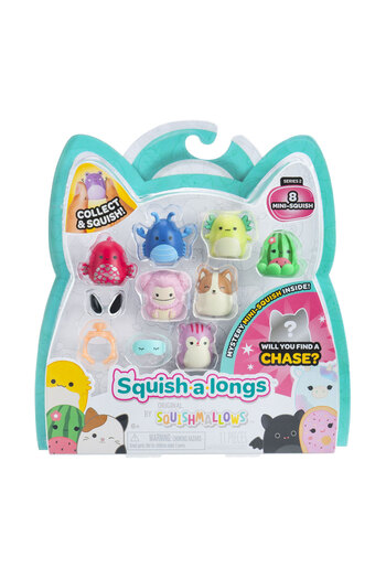 Squishmallows Squish-A-Longs 8 Figures + Rings Set Series 2 Al0065