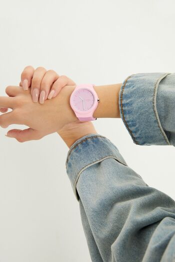Aqua Di Polo 1987 Pembe Kadın Slikon Kol Saati APSR1-A9650-USPPP