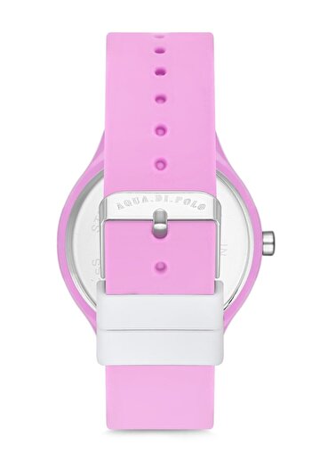 Aqua Di Polo 1987 Pembe Kadın Slikon Kol Saati APSR1-A9650-USPPP