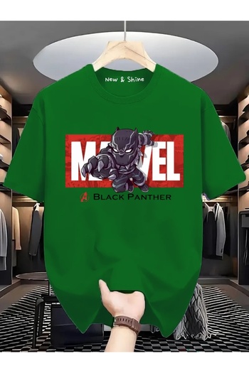 New Shine Μπλουζάκι Super Hero Black Panther με στάμπα Oversize