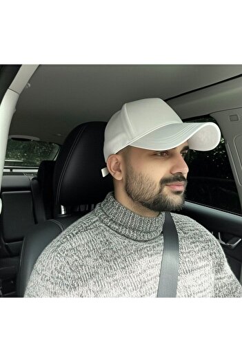 KIELLA Men's White Color Adjustable Hat