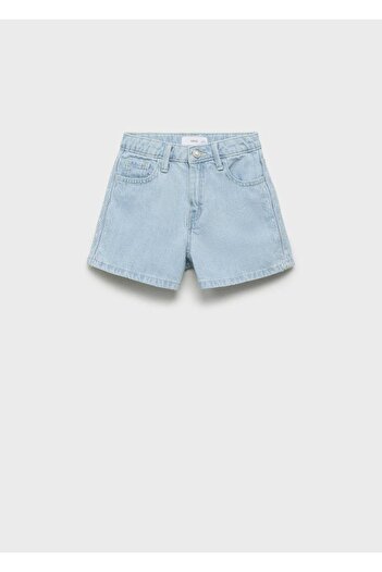 MANGO Kids Embroidered cotton shorts