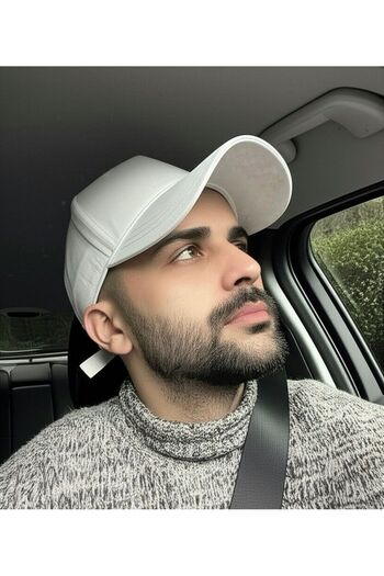 KIELLA Men's White Color Adjustable Hat