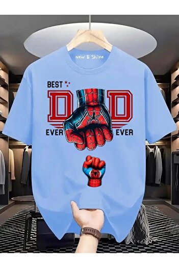 New Shine 1 T-Shirt Is a Gift for Purchases of 6 or More in the Cart - Best Dad Ever Printed Oversize T-Shirt