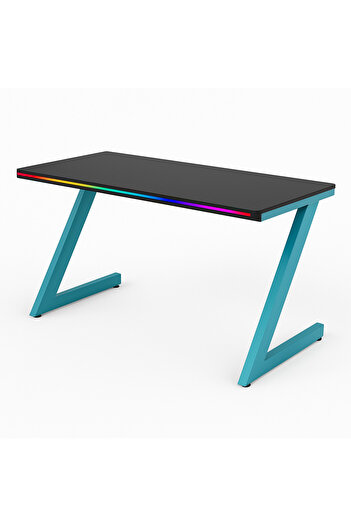 CD ZONED LEDLİ BİLGİSAYAR MASASI Rgb Oyuncu Masası Çalışma Masası Bilgisayar Masası Ders Siyah 120x60