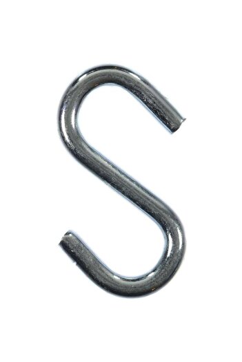 Generic ACE 2-Piece Zinc Plated Corrosion Resistant Steel S-Hook Silver 3inch 5031406