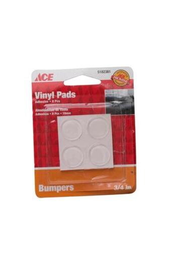 ACE Vinyl Bumper Pads (8 pcs, 19 mm)