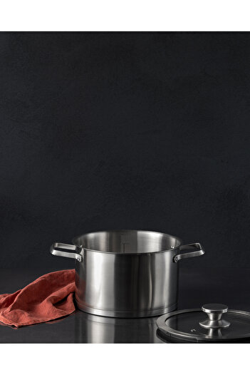 Madame Coco Raye Deep Pot - Steel - 22 cm