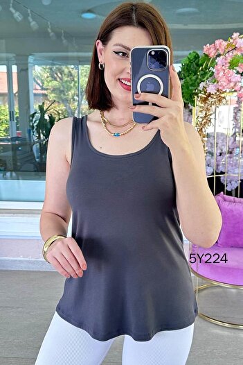 İnce Topuk Belly Concealing Silky Viscose Undershirt 5Y224