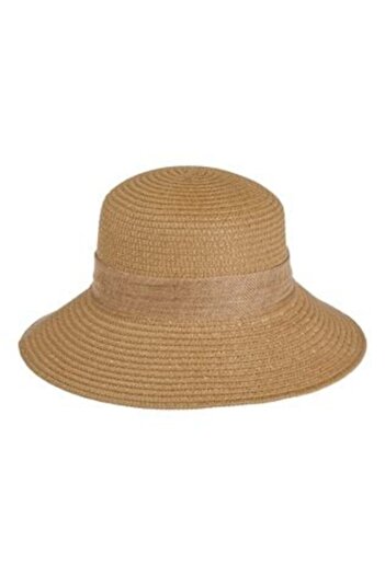 Jumbo Natural Color Hat with Ribbon for Women