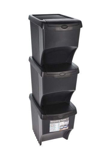 Excellent Trash can for sorted waste set of 3 pieces