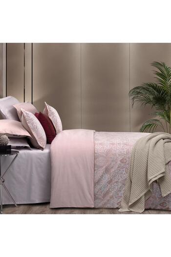 Sarev Playa Jacquard Satin Duvet Cover Set Double Pink