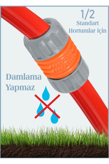 Sayım Durable Garden Hose Coupler – 1/2” Hose Compatible Plastic Fitting