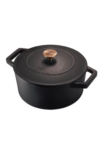 Berlinger Haus Cast iron baking tray with lid 20 cm Black Rose Collection