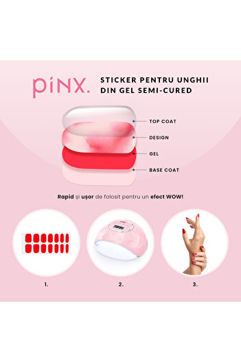 PİNX Sticker pentru unghii din gel pinx. - My Baby Blue