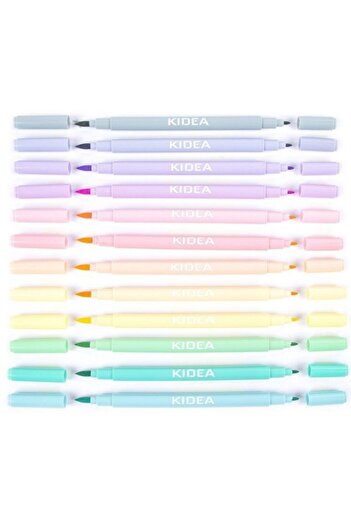 Kidea Set of 12 double-ended markers, Kidea, multi-colored