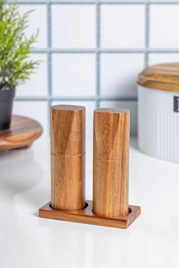FH finehome Volina Acacia Salt and Pepper Shaker
