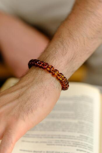 dergah tesbih Filtered Color Drop Amber Bracelet