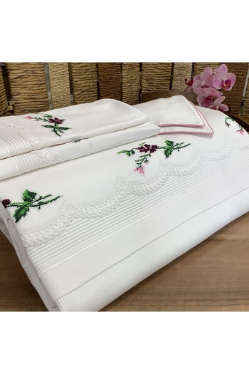 OYA home Kaneviçe Li & Lace Pique Set -6 Pieces