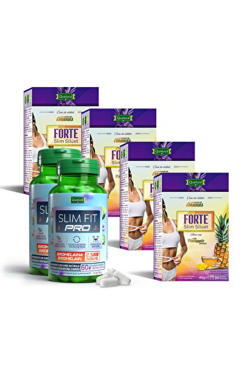 Qualuca Slimming complex – Slim Fit PRO (120 caps.) + Slim Siluet FORTE (4 boxes) | 60 days