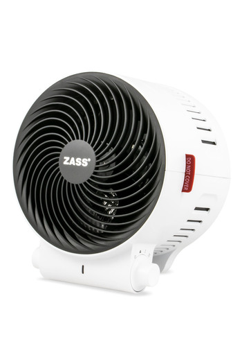 Zass Aerotermă electrică cu ventilator Zass ZFH 10 White Vortex Airflow, 2 niveluri de putere: (1000W / 2000W), Silențioasă 45 dB