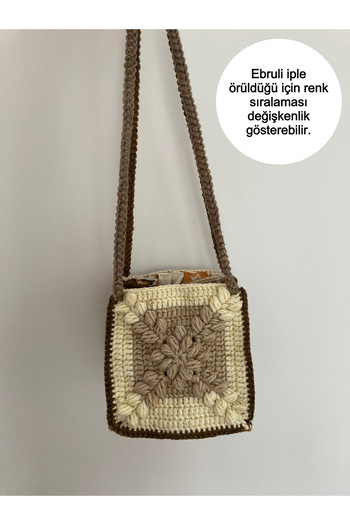 NurEra Design Motifed Square Single Eyed Colorful Daily Bag