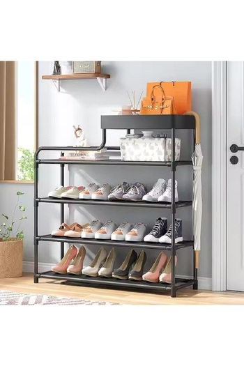 rexa Hot Selling Layers 80cm Metal Multifunctional Shoes Storage Shelf Racks